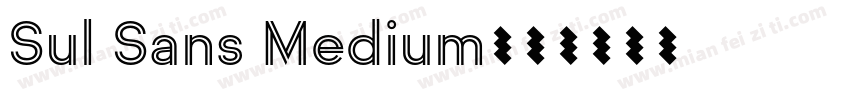 Sul Sans Medium字体转换